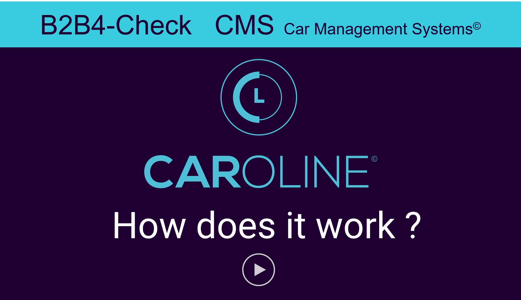 CAROLINE How does it work - Video EN