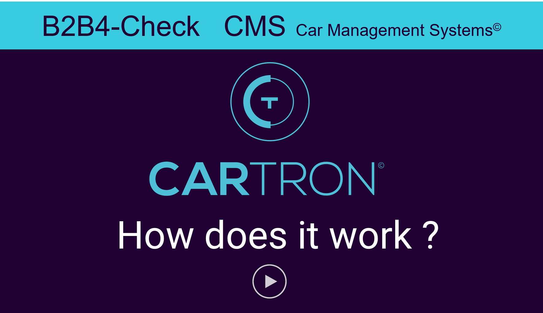 CARTRON How does it work - Video EN